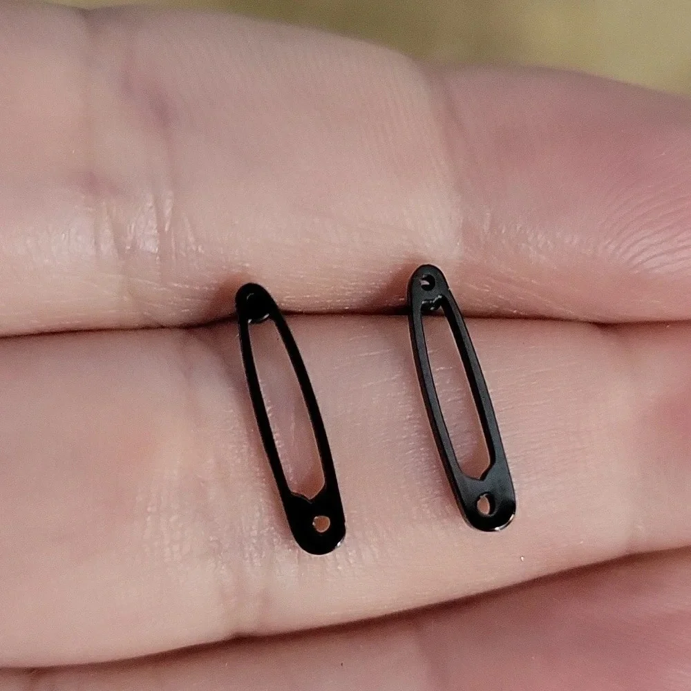 Safety Pin Stud Earrings, choice of color